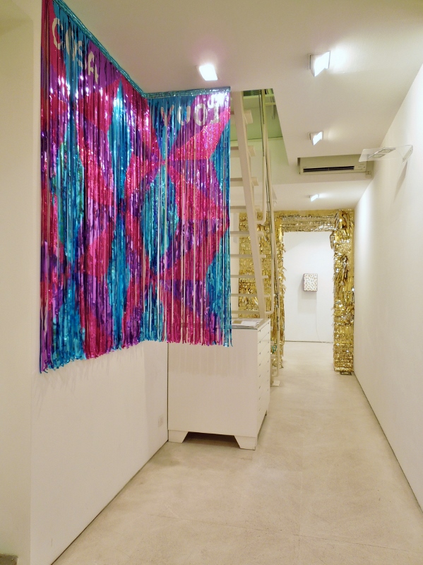 Super Reality, mylar room, installation view, Galleria Valentina Bonomo, Rome