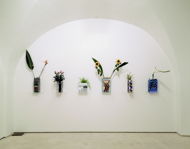 Super Reality, Flowerpots installation view, Galleria Valentina Bonomo, Rome, 2015