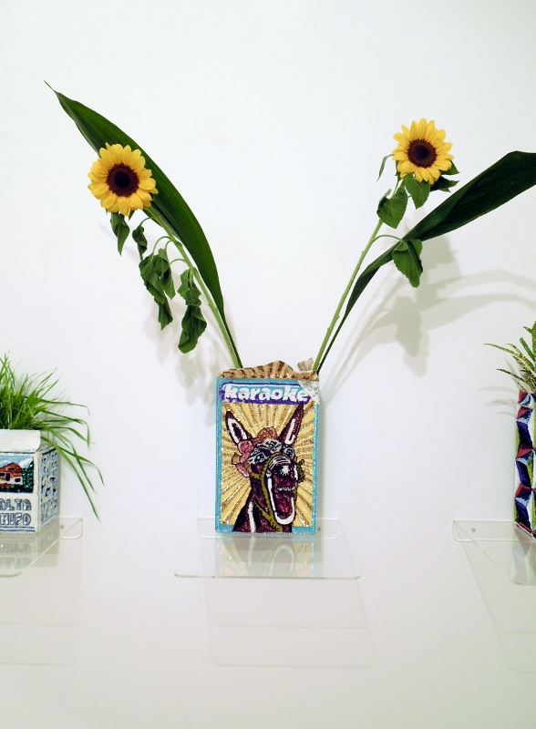 Super Reality, Flowerpots installation view, Galleria Valentina Bonomo, Rome, 2015